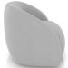 Kit 02 Poltronas Decorativas Giratória Angelina M03 Veludo Cinza - Lyam Decor