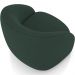 Kit 02 Poltronas Decorativas Giratória Angelina M03 Veludo Verde Musgo - Lyam Decor