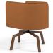Kit 02 Poltronas Decorativas Giratória Base Ka Betina D02 Veludo Telha B-262 - Lyam Decor
