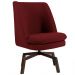 Kit 02 Poltronas Decorativas Giratória Base Ka Pérsia D02 Veludo Marsala B-278 - Lyam Decor