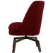 Kit 02 Poltronas Decorativas Giratória Base Ka Pérsia D02 Veludo Marsala B-278 - Lyam Decor