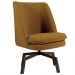 Kit 02 Poltronas Decorativas Giratória Base Ka Pérsia D02 Veludo Mostarda B-260 - Lyam Decor