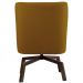 Kit 02 Poltronas Decorativas Giratória Base Ka Pérsia D02 Veludo Mostarda B-260 - Lyam Decor