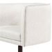 Kit 02 Poltronas Decorativas Giratória Base X Betina D02 Linho Creme A-48 - Lyam Decor
