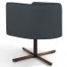 Kit 02 Poltronas Decorativas Giratória Base X Betina D02 Veludo Cinza B-317 - Lyam Decor