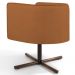 Kit 02 Poltronas Decorativas Giratória Base X Betina D02 Veludo Telha B-262 - Lyam Decor