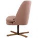Kit 02 Poltronas Decorativas Giratória Base X Pérsia D02 Algodão Rosa C-105 - Lyam Decor