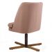 Kit 02 Poltronas Decorativas Giratória Base X Pérsia D02 Algodão Rosa C-105 - Lyam Decor