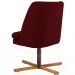Kit 02 Poltronas Decorativas Giratória Base X Pérsia D02 Veludo Marsala B-278 - Lyam Decor