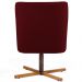 Kit 02 Poltronas Decorativas Giratória Base X Pérsia D02 Veludo Marsala B-278 - Lyam Decor
