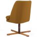 Kit 02 Poltronas Decorativas Giratória Base X Pérsia D02 Veludo Mostarda B-260 - Lyam Decor