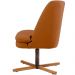Kit 02 Poltronas Decorativas Giratória Base X Pérsia D02 Veludo Telha B-262 - Lyam Decor