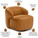 Kit 02 Poltronas Decorativas Giratória Orgânica Sala Living Barolo L06 Couríssimo Whisky - Lyam Decor