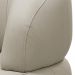 Kit 02 Poltronas Decorativas Giratória Orgânica Sala Living Zadok L06 Couro Cinza Claro - Lyam Decor