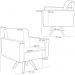 Kit 02 Poltronas Decorativas Giratória Para Sala de Estar Base de Madeira Helô L02 Suede Rosê - Lyam Decor