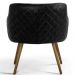 Kit 02 Poltronas Decorativas Pés Palito Jade D02 Linho Cinza C-416 Tressê Corano Preto - Lyam Decor