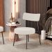 Kit 02 Poltronas Decorativas Para Sala De Estar Base Fixa Londres F01 Linho Bege - Lyam Decor