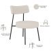 Kit 02 Poltronas Decorativas Para Sala De Estar Base Fixa Londres F01 Linho Bege - Lyam Decor