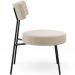 Kit 02 Poltronas Decorativas Para Sala De Estar Base Fixa Londres L02 Bouclê Creme - Lyam