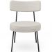Kit 02 Poltronas Decorativas Para Sala De Estar Base Fixa Londres L02 Bouclê Cru - Lyam