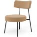 Kit 02 Poltronas Decorativas Para Sala De Estar Base Fixa Londres L02 Bouclê Mostarda - Lyam