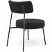 Kit 02 Poltronas Decorativas Para Sala De Estar Base Fixa Londres L02 Bouclê Preto - Lyam