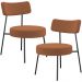Kit 02 Poltronas Decorativas Para Sala De Estar Base Fixa Londres L02 Bouclê Terracota - Lyam