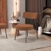 Kit 02 Poltronas Decorativas Para Sala De Estar Base Fixa Londres L02 Bouclê Terracota - Lyam