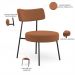 Kit 02 Poltronas Decorativas Para Sala De Estar Base Fixa Londres L02 Bouclê Terracota - Lyam
