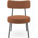 Kit 02 Poltronas Decorativas Para Sala De Estar Base Fixa Londres L02 Bouclê Terracota - Lyam
