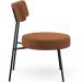 Kit 02 Poltronas Decorativas Para Sala De Estar Base Fixa Londres L02 Bouclê Terracota - Lyam