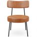 Kit 02 Poltronas Decorativas Para Sala De Estar Base Fixa Londres L02 Couríssimo Camel - Lyam