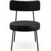Kit 02 Poltronas Decorativas Para Sala De Estar Base Fixa Londres L02 Couríssimo Preto - Lyam Decor