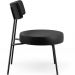 Kit 02 Poltronas Decorativas Para Sala De Estar Base Fixa Londres L02 Couríssimo Preto - Lyam Decor