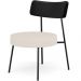 Kit 02 Poltronas Decorativas Para Sala De Estar Base Fixa Londres L02 Couríssimo Preto Linho Bege - Lyam
