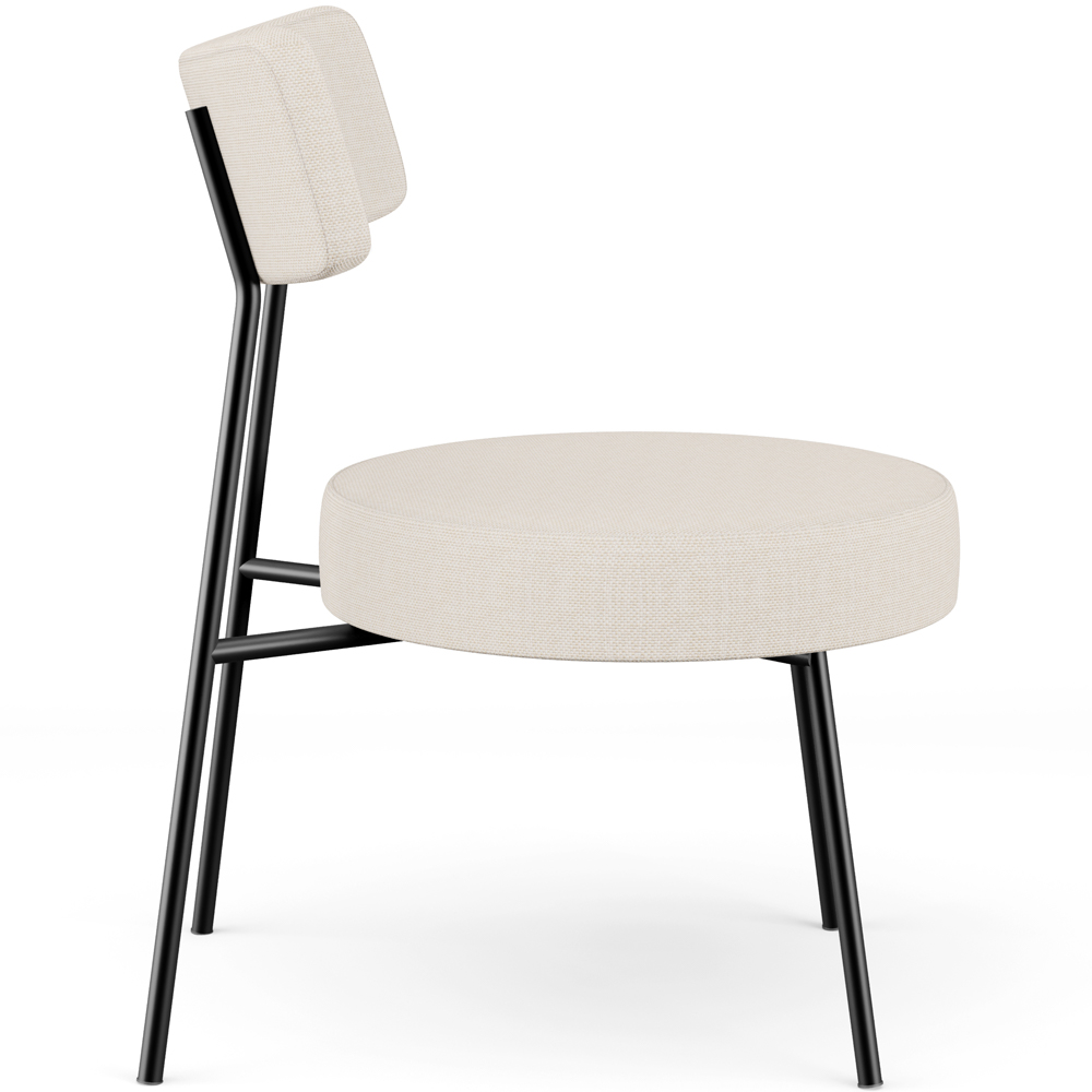 Kit 02 Poltronas Decorativas Para Sala De Estar Base Fixa Londres L02 Linho Bege - Lyam