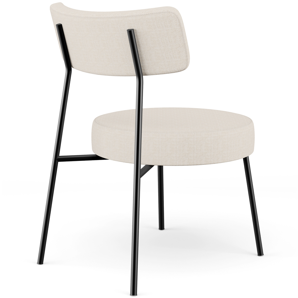 Kit 02 Poltronas Decorativas Para Sala De Estar Base Fixa Londres L02 Linho Bege - Lyam