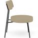 Kit 02 Poltronas Decorativas Para Sala De Estar Base Fixa Londres L02 Linho Bege Escuro - Lyam