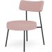 Kit 02 Poltronas Decorativas Para Sala De Estar Base Fixa Londres L02 Linho Rosê - Lyam