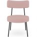 Kit 02 Poltronas Decorativas Para Sala De Estar Base Fixa Londres L02 Linho Rosê - Lyam