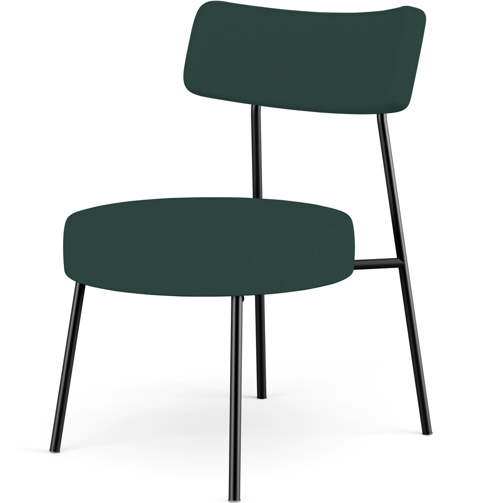 Kit 02 Poltronas Decorativas Para Sala De Estar Base Fixa Londres L02 Linho Verde Musgo - Lyam