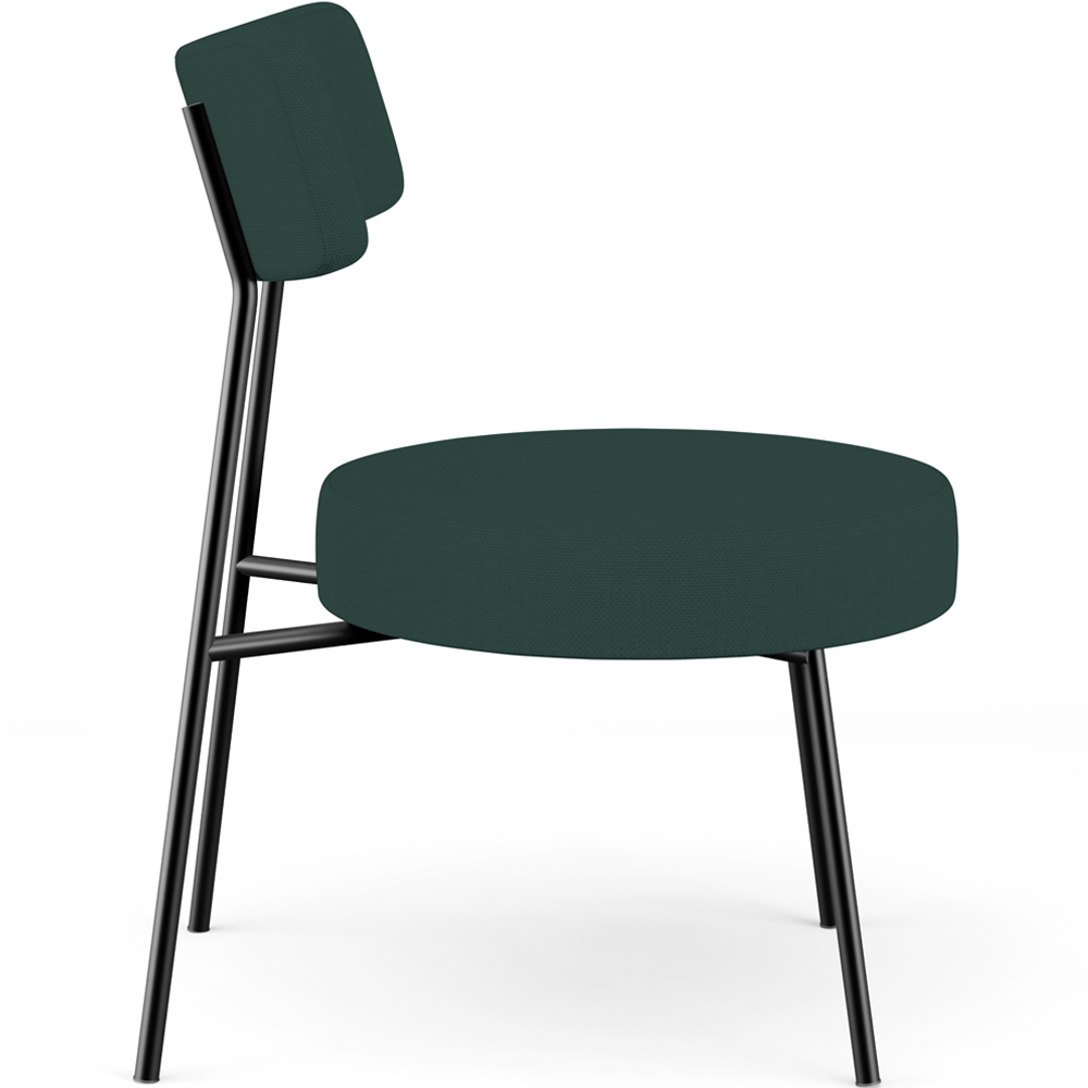 Kit 02 Poltronas Decorativas Para Sala De Estar Base Fixa Londres L02 Linho Verde Musgo - Lyam