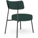 Kit 02 Poltronas Decorativas Para Sala De Estar Base Fixa Londres L02 Linho Verde Musgo - Lyam
