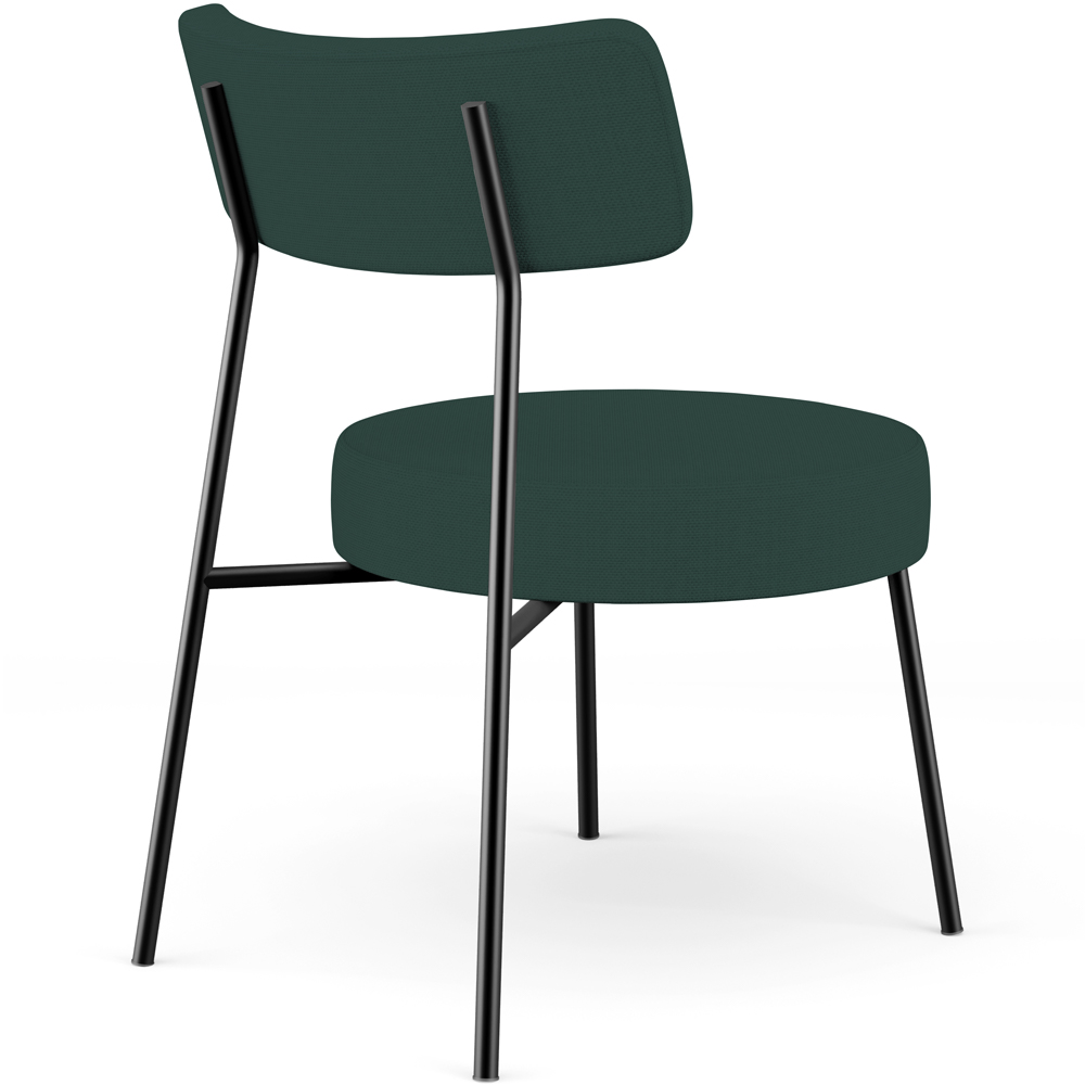 Kit 02 Poltronas Decorativas Para Sala De Estar Base Fixa Londres L02 Linho Verde Musgo - Lyam