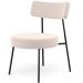 Kit 02 Poltronas Decorativas Para Sala De Estar Base Fixa Londres L02 Suede Bege - Lyam