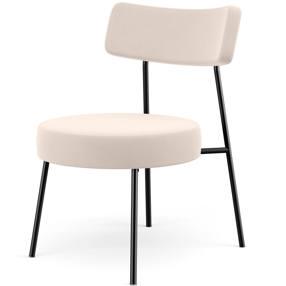 Kit 02 Poltronas Decorativas Para Sala De Estar Base Fixa Londres L02 Suede Bege - Lyam