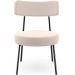 Kit 02 Poltronas Decorativas Para Sala De Estar Base Fixa Londres L02 Suede Bege - Lyam