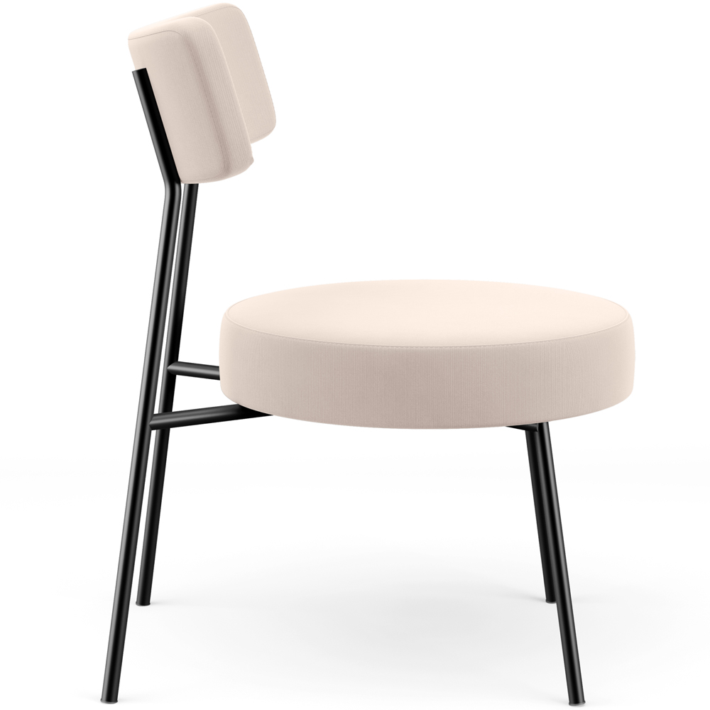 Kit 02 Poltronas Decorativas Para Sala De Estar Base Fixa Londres L02 Suede Bege - Lyam