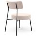 Kit 02 Poltronas Decorativas Para Sala De Estar Base Fixa Londres L02 Suede Bege - Lyam