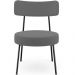 Kit 02 Poltronas Decorativas Para Sala De Estar Base Fixa Londres L02 Suede Cinza - Lyam